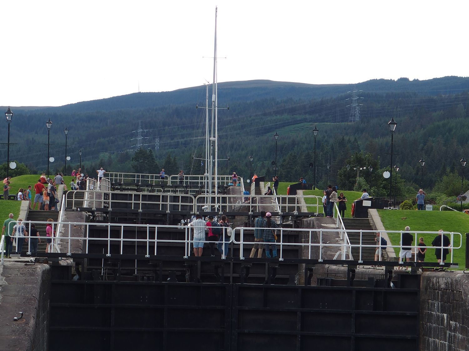Kaledniai-csatorna zsilipkamra Fort Augustus